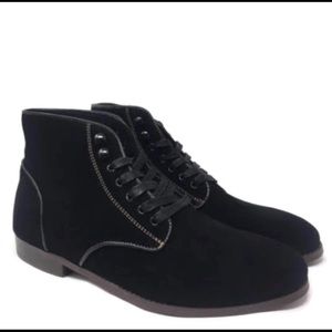 Generic Surplus Men's Black Suede Lace-up Shoes